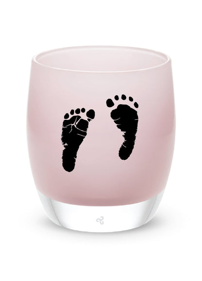 Little Girl Etched glassybaby Tea Light Holder