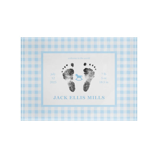 Home Decor Acrylic Block - Classic Gingham (7 x 5)